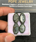 Natural Golden Obsidian Gemstone Step Cut Hexagon Shape Cabochon High Quality Loose Gemstones For Jewelry Making 16-20 MM Size 4 Pcs V3549