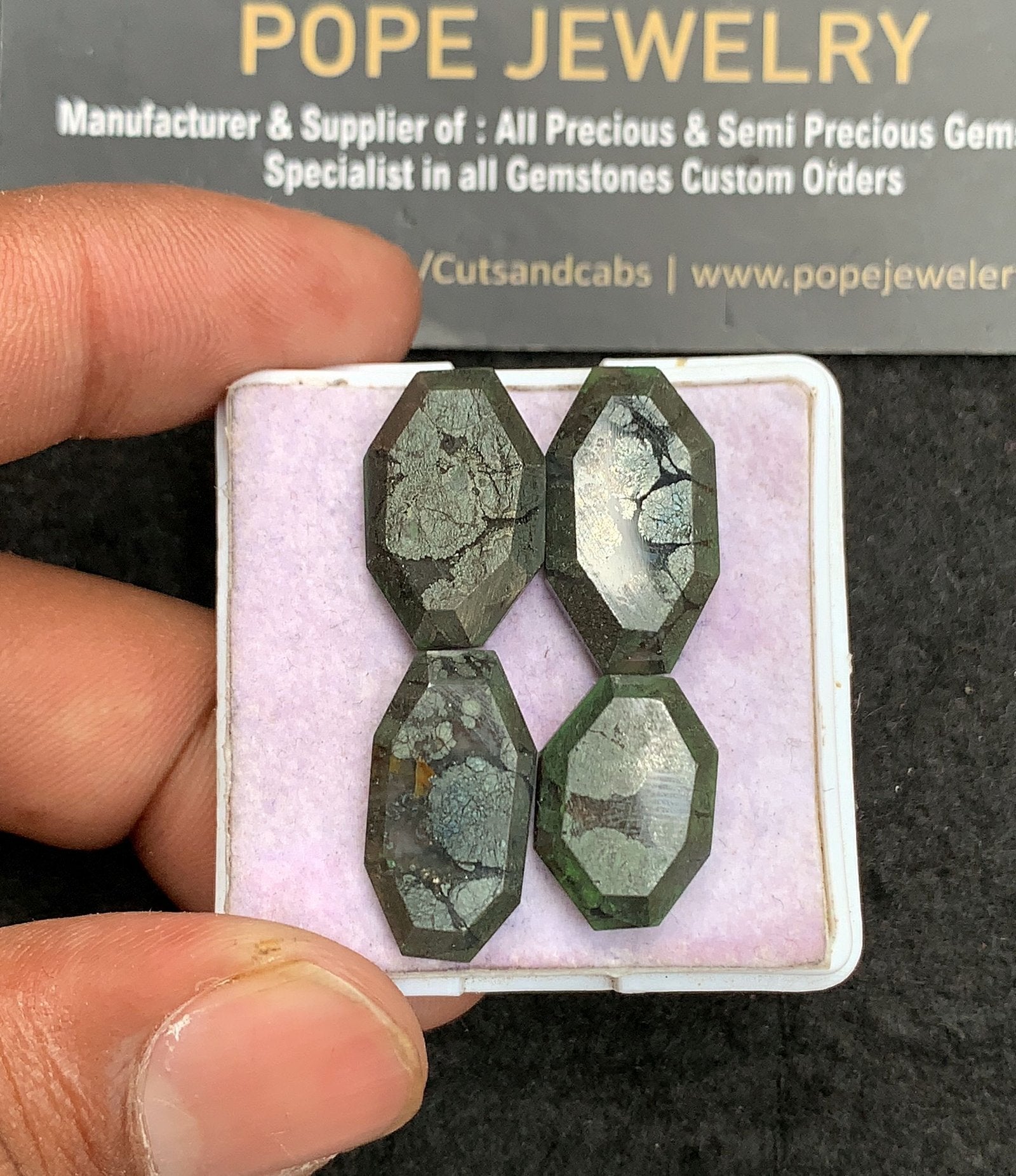 Natural Golden Obsidian Gemstone Step Cut Hexagon Shape Cabochon High Quality Loose Gemstones For Jewelry Making 16-20 MM Size 4 Pcs V3549
