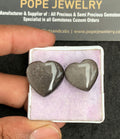 Natural Golden Obsidian Gemstone Smooth Heart Shape Cabochon High Quality Loose Gemstones For Jewelry Making 16-19 MM Size 2 Pcs V3552