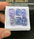 Natural Tanzanite Gemstone Smooth Rectangle Shape Cabochon High Quality Loose Gemstones For Jewelry Making 11-14 MM Size 6 Pcs SM24668