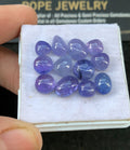 Natural Tanzanite Gemstone Smooth Mix Shape Cabochon High Quality Loose Gemstones For Jewelry Making 6-9 MM Size 12 Pcs SM24678