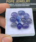 Natural Tanzanite Gemstone Smooth Mix Shape Cabochon High Quality Loose Gemstones For Jewelry Making 8-12 MM Size 10 Pcs SM24680