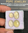 Natural Lemon Quartz Gemstone Rose Cut Fancy Shape Cabochon High Quality Loose Gemstones For Jewelry Making 11-17 MM Size 4 Pcs V3613