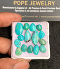 Natural American Turquoise Gemstone Smooth Fancy Shape Cabochon High Quality Loose Gemstones For Jewelry Making 7-16 MM Size 15 Pcs V3627