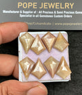 Natural Golden Sapphire Gemstone Step Cut Fancy Shape Cabochon High Quality Loose Gemstones For Jewelry Making 18x13 MM Size 8 Pcs V3641
