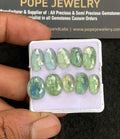 Natural Mint Kyanite Gemstone Rose Cut Fancy Shape Cabochon High Quality Loose Gemstones For Jewelry Making 10-13 MM Size 10 Pcs V3675