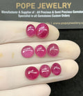 Natural Pink Sapphire Gemstone Smooth Oval Shape Cabochon High Quality Loose Gemstones For Jewelry Making 8-11 MM Size 8 Pcs SM24721