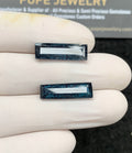 Natural Teal Green Kyanite Gemstone Faceted Cut Rectangle Shape High Quality Loose Gemstones For Jewelry Making 20x5 MM Size 2 Pc SM24730