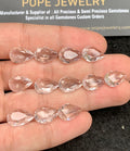 Natural Himalayan Crystal Gemstone Faceted Cut Pear Shape High Quality Loose Gemstones For Jewelry Making 12x8 MM Size 12 Pc SM24739