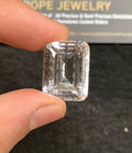 Natural Himalayan Crystal Gemstone Faceted Cut Rectangle Shape High Quality Loose Gemstones For Jewelry Making 20x15x11 MM Size 1 Pc SM24747