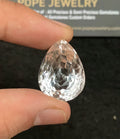Natural Himalayan Crystal Gemstone Faceted Cut Pear Shape High Quality Loose Gemstones For Jewelry Making 24x18x13 MM Size 1 Pc SM24755