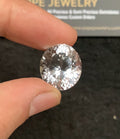 Natural Himalayan Crystal Gemstone Faceted Cut Oval Shape High Quality Loose Gemstones For Jewelry Making 17x15x11 MM Size 1 Pc SM24758