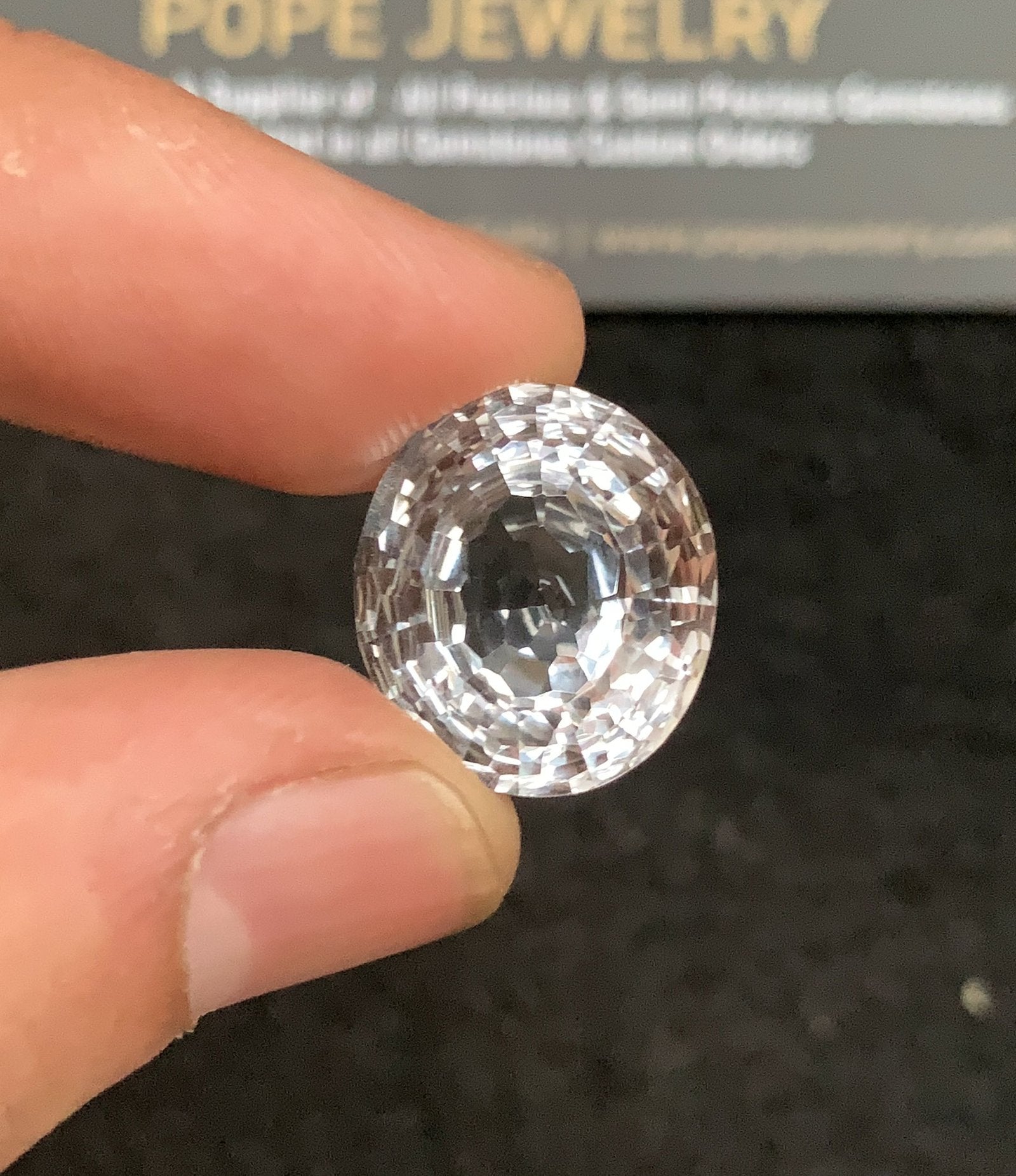 Natural Himalayan Crystal Gemstone Faceted Cut Oval Shape High Quality Loose Gemstones For Jewelry Making 16x14x11 MM Size 1 Pc SM24759