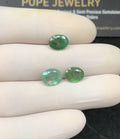 Natural Emerald Gemstone Faceted Cut Oval Shape High Quality Loose Gemstones For Jewelry Making 8-9 MM Size 3 Pc SM24765