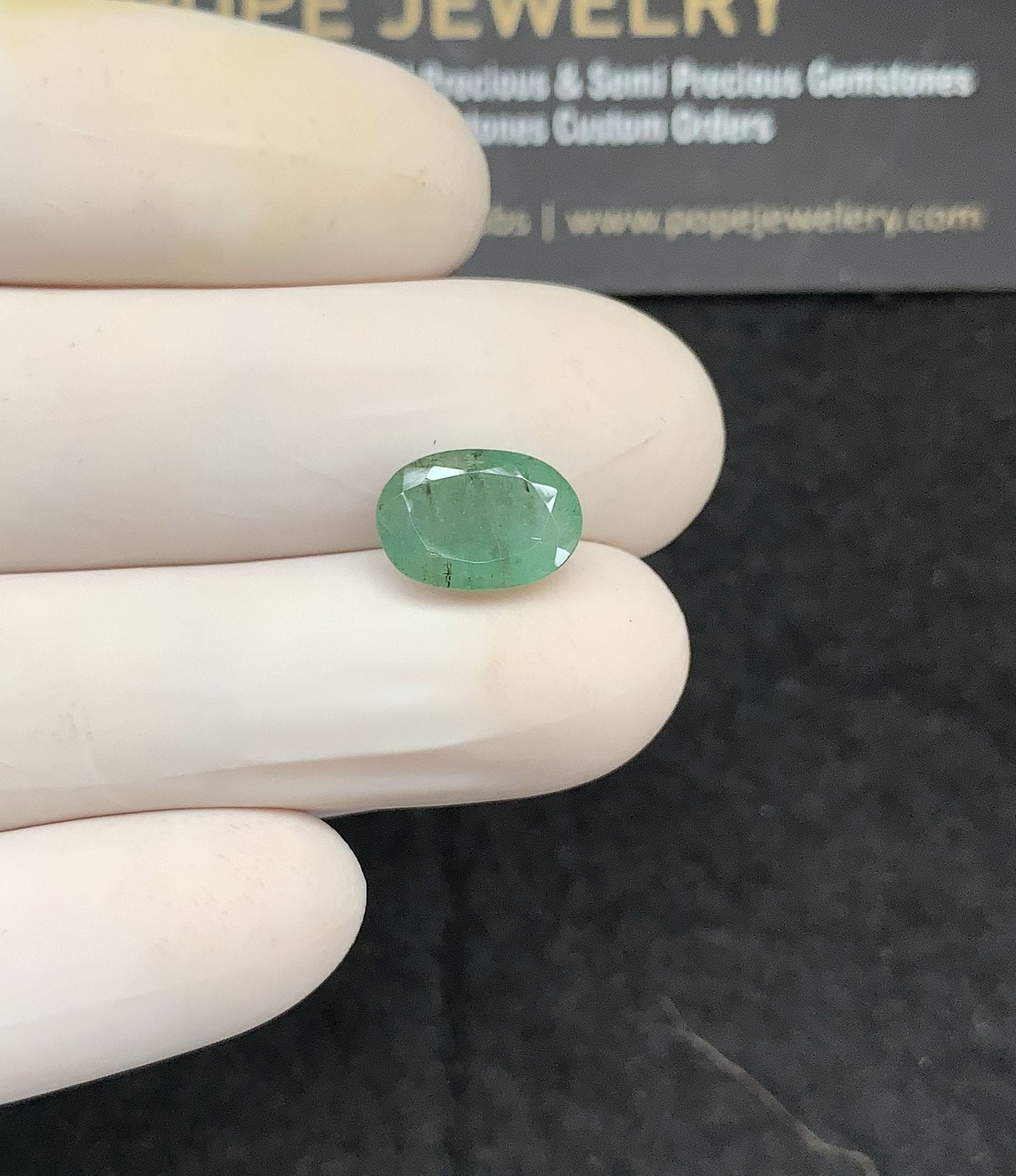 Natural Emerald Gemstone Faceted Cut Oval Shape High Quality Loose Gemstones For Jewelry Making 11x8x4 MM Size 1 Pc SM24777