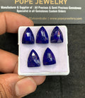 Natural Lapis Lazuli Gemstone Rose Cut Fancy Shape Cabochon High Quality Loose Gemstones For Jewelry Making 14x10 MM Size 5 Pcs V4611