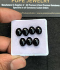 Natural Black Spinel Gemstone Smooth Oval Shape Cabochon High Quality Loose Gemstones For Jewelry Making 9x7 MM Size 7 Pcs V4630