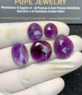 Natural Amethyst Gemstone Rose Cut Mix Shape Cabochon High Quality Loose Gemstones For Jewelry Making 12-18 MM Size 5 Pc V2935