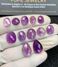 Natural Amethyst Gemstone Rose Cut Mix Shape Cabochon High Quality Loose Gemstones For Jewelry Making 9-16 MM Size 12 Pc V2937