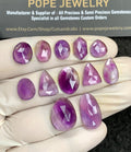 Natural Amethyst Gemstone Rose Cut Mix Shape Cabochon High Quality Loose Gemstones For Jewelry Making 10-18 MM Size 12 Pc V2941