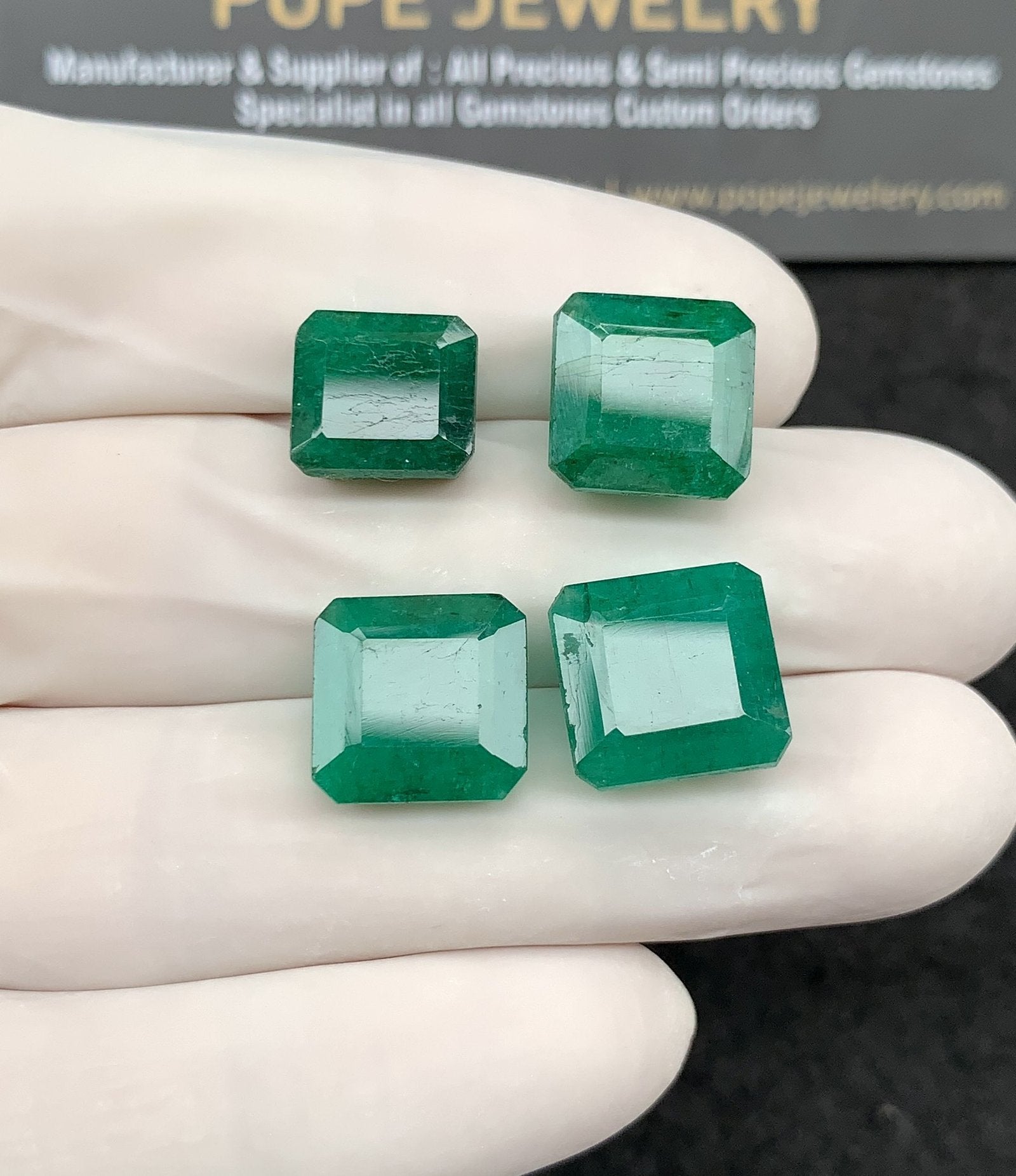 Natural Beryl Gemstone Faceted Cut Rectangle Shape High Quality Loose Gemstones For Jewelry Making 10-12 MM Size 4 Pcs SM24810