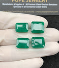 Natural Beryl Gemstone Faceted Cut Rectangle Shape High Quality Loose Gemstones For Jewelry Making 12-13 MM Size 4 Pcs SM24811