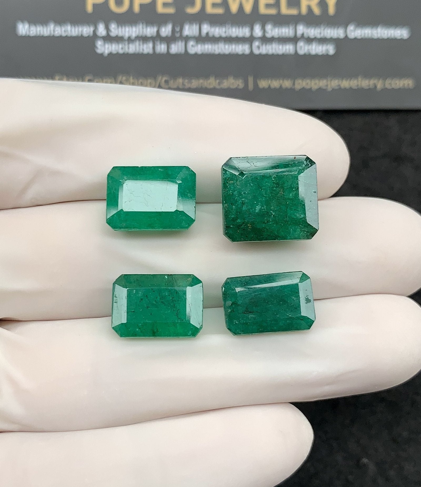 Natural Beryl Gemstone Faceted Cut Rectangle Shape High Quality Loose Gemstones For Jewelry Making 12-13 MM Size 4 Pcs SM24812