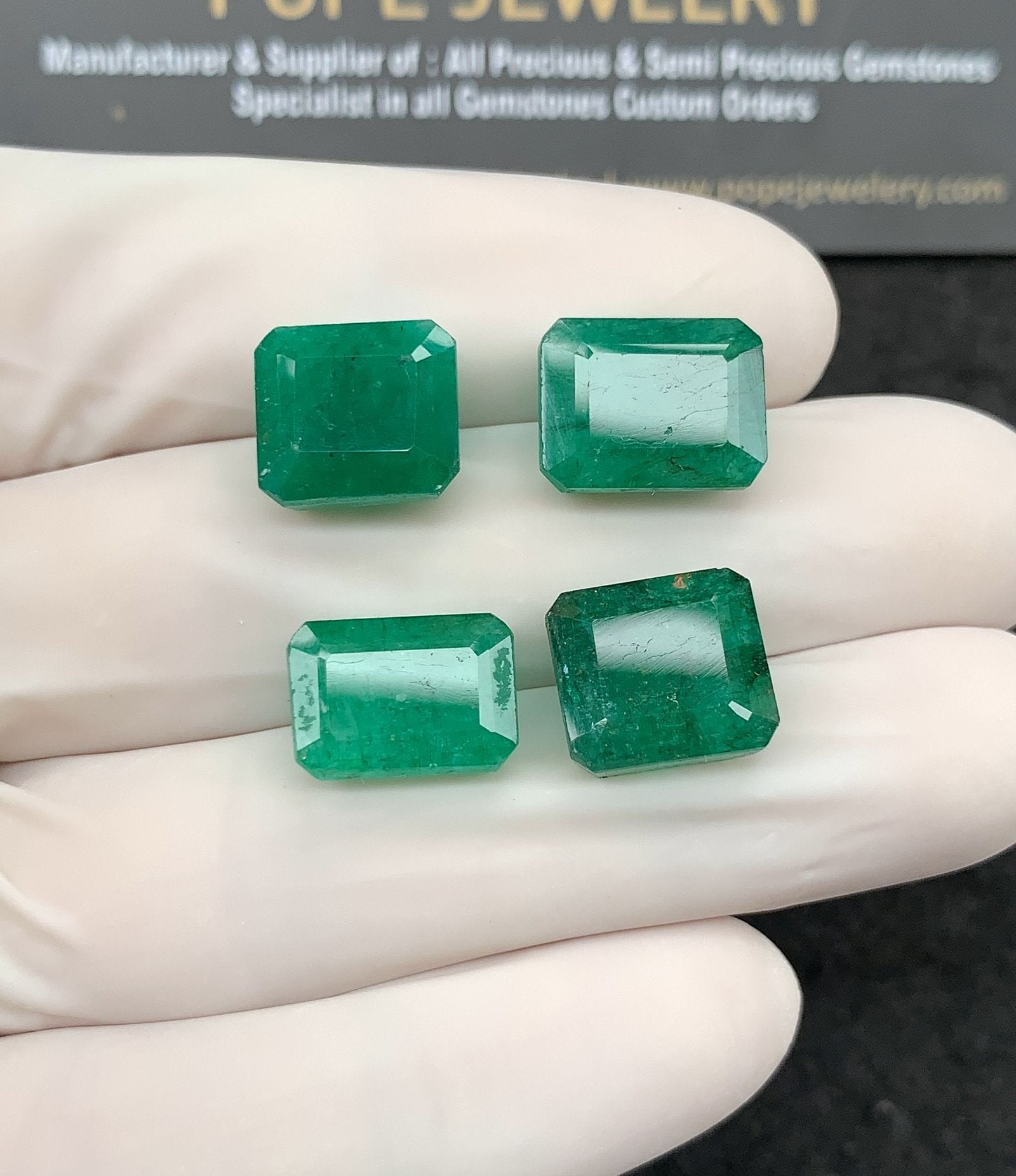 Natural Beryl Gemstone Faceted Cut Rectangle Shape High Quality Loose Gemstones For Jewelry Making 11-13 MM Size 4 Pcs SM24814