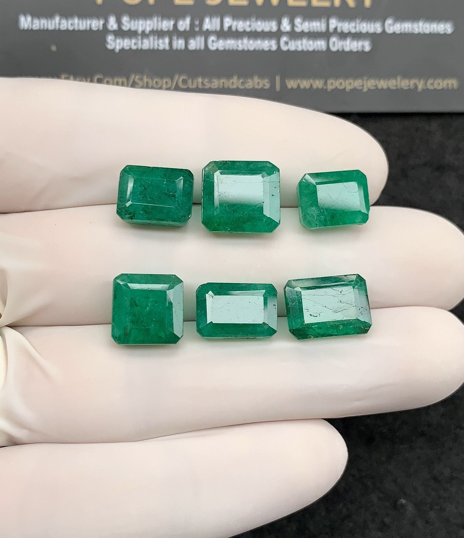 Natural Beryl Gemstone Faceted Cut Rectangle Shape High Quality Loose Gemstones For Jewelry Making 9-11 MM Size 6 Pcs SM24816