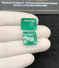 Natural Beryl Gemstone Faceted Cut Rectangle Shape High Quality Loose Gemstones For Jewelry Making 14-16 MM Size 2 Pcs SM24817