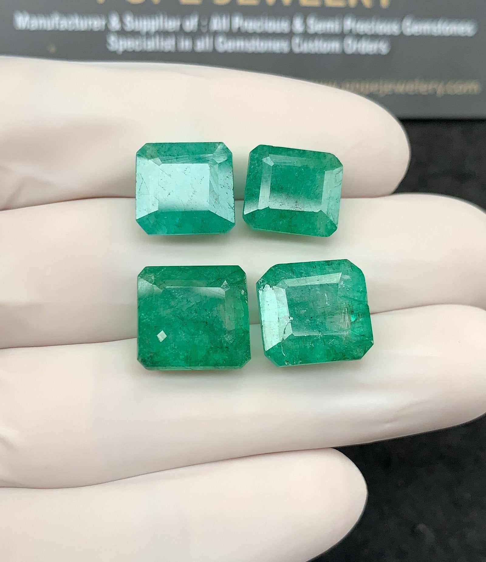 Natural Beryl Gemstone Faceted Cut Rectangle Shape High Quality Loose Gemstones For Jewelry Making 11-12 MM Size 4 Pcs SM24820