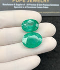 Natural Beryl Gemstone Faceted Cut Oval Shape High Quality Loose Gemstones For Jewelry Making 16-19 MM Size 2 Pcs SM24821
