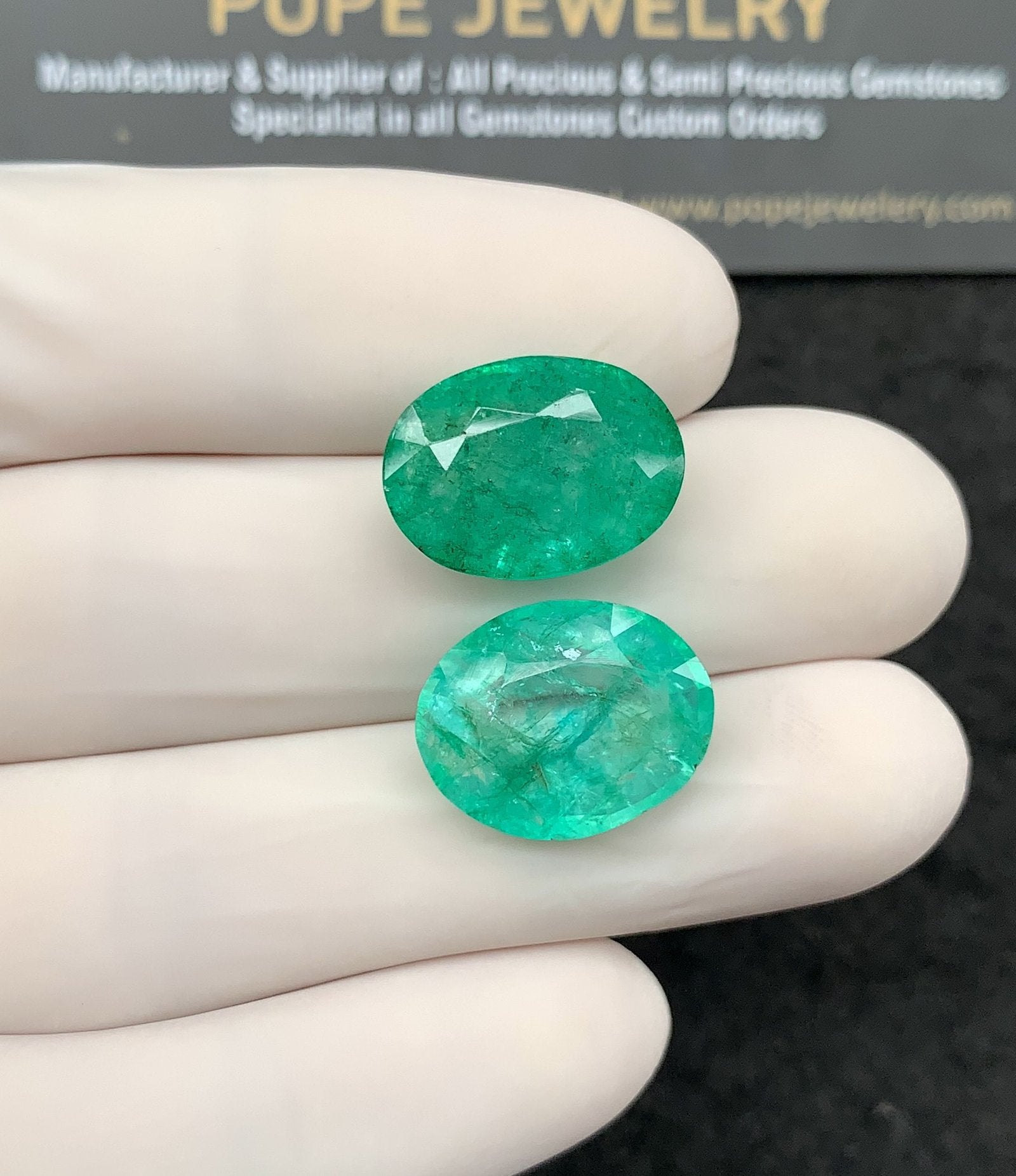 Natural Beryl Gemstone Faceted Cut Oval Shape High Quality Loose Gemstones For Jewelry Making 16x13 MM Size 2 Pcs SM24822