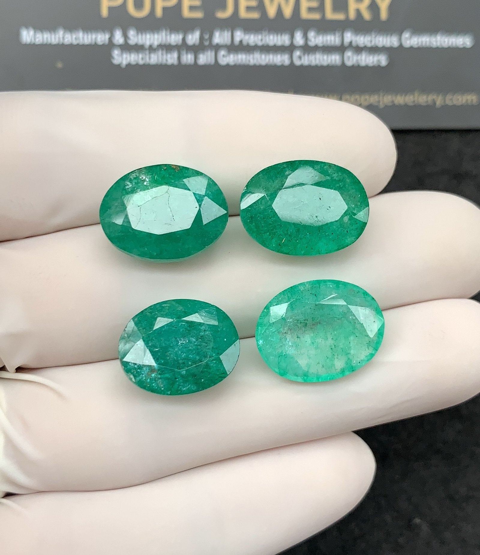 Natural Beryl Gemstone Faceted Cut Oval Shape High Quality Loose Gemstones For Jewelry Making 14-16 MM Size 4 Pcs SM24824