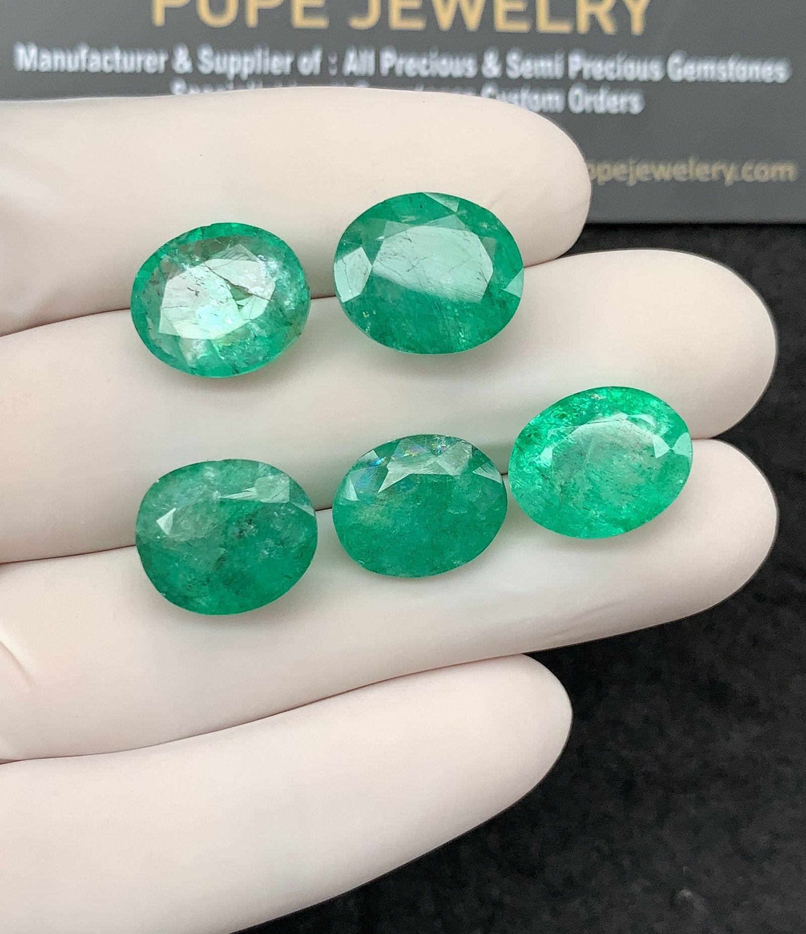 Natural Beryl Gemstone Faceted Cut Oval Shape High Quality Loose Gemstones For Jewelry Making 13-14 MM Size 5 Pcs SM24826