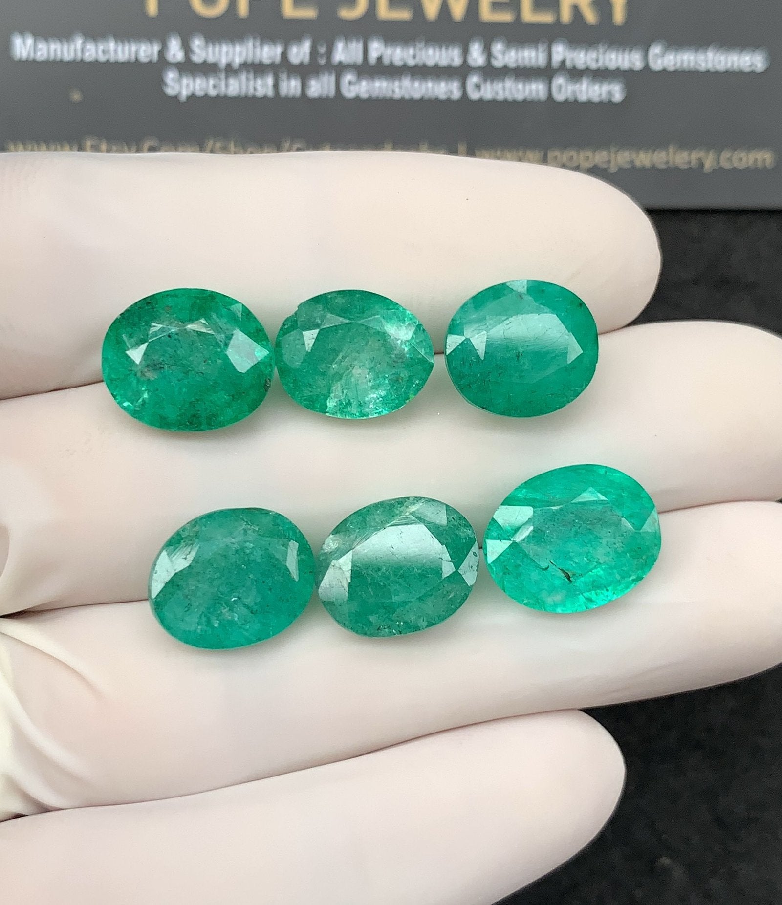 Natural Beryl Gemstone Faceted Cut Oval Shape High Quality Loose Gemstones For Jewelry Making 12-13 MM Size 6 Pcs SM24827