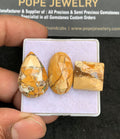 Natural Maligano Jasper Gemstone Smooth Mix Shape Cabochon High Quality Loose Gemstones For Jewelry Making 15-24 MM Size 3 Pcs V4643
