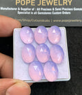 Natural Lavender Quartz Gemstone Rose Cut Oval Shape Cabochon High Quality Loose Gemstones For Jewelry Making 14x8 MM Size 8 Pcs V4662