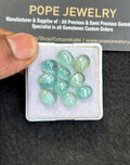 Natural Aqua Kyanite Gemstone Smooth Mix Shape Cabochon High Quality Loose Gemstones For Jewelry Making 8-10 MM Size 10 Pcs V5099