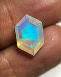 Natural Ethiopian Opal Gemstone Faceted Cut Hexagon Shape High Quality Loose Gemstones For Jewelry Making 12x8x4 MM Size SM24887