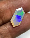 Natural Ethiopian Opal Gemstone Faceted Cut Hexagon Shape High Quality Loose Gemstones For Jewelry Making 14x7x4 MM Size SM24891
