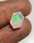 Natural Ethiopian Opal Gemstone Faceted Cut Hexagon Shape High Quality Loose Gemstones For Jewelry Making 11x7x4 MM Size SM24892