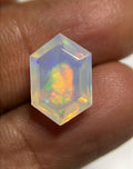 Natural Ethiopian Opal Gemstone Faceted Cut Hexagon Shape High Quality Loose Gemstones For Jewelry Making 13x9x6 MM Size SM24899