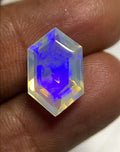 Natural Ethiopian Opal Gemstone Faceted Cut Hexagon Shape High Quality Loose Gemstones For Jewelry Making 14x9x6 MM Size SM24902