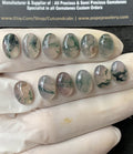 Natural Moss Agate Gemstone Smooth Oval Shape Cabochon High Quality Loose Gemstones For Jewelry Making 12x8 MM Size 12 Pcs SM24856
