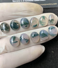 Natural Moss Agate Gemstone Smooth Oval Shape Cabochon High Quality Loose Gemstones For Jewelry Making 12x10 MM Size 11 Pcs SM24858