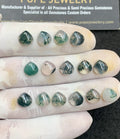 Natural Moss Agate Gemstone Smooth Heart Shape Cabochon High Quality Loose Gemstones For Jewelry Making 8 MM Size 15 Pc V2959