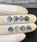 Natural Moss Agate Gemstone Smooth Heart Shape Cabochon High Quality Loose Gemstones For Jewelry Making 9 MM Size 8 Pc V2960