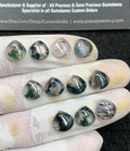 Natural Moss Agate Gemstone Smooth Heart Shape Cabochon High Quality Loose Gemstones For Jewelry Making 10 MM Size 11 Pc V2962