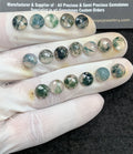 Natural Moss Agate Gemstone Rose Cut Round Shape Cabochon High Quality Loose Gemstones For Jewelry Making 8 MM Size 18 Pc V2965